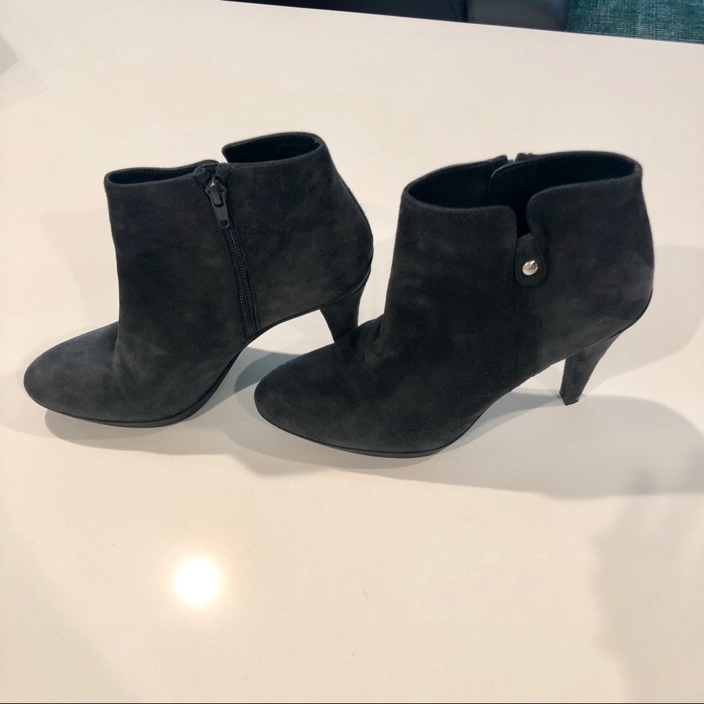 Stuart Weitzman Slate Grey Booties Ankle Boots